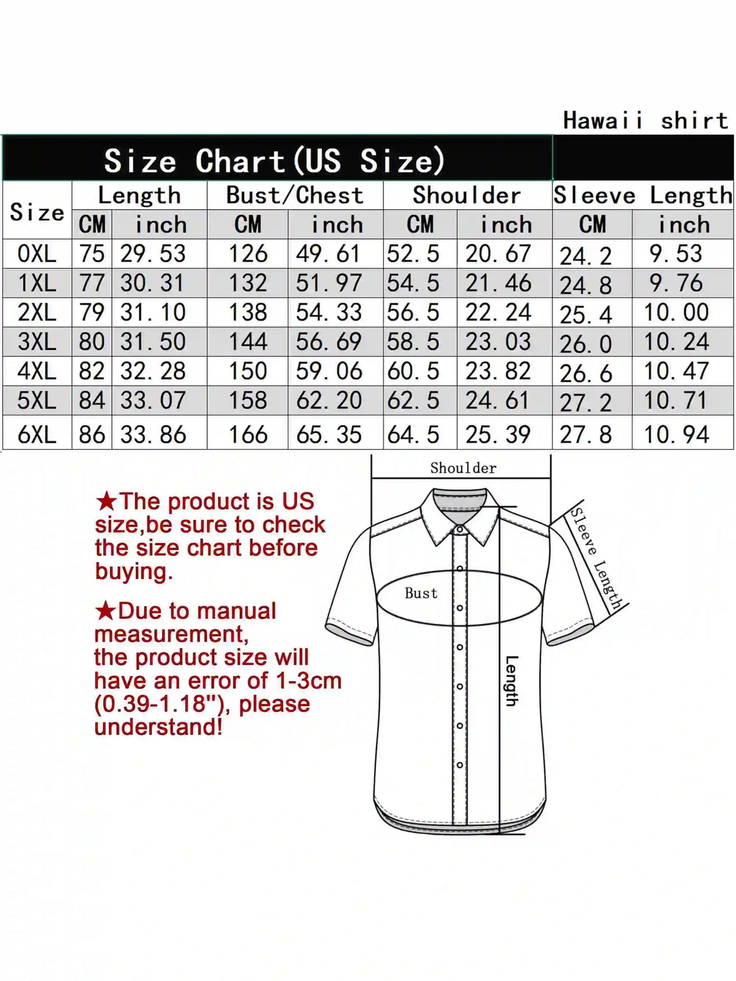 Men's Plus Size Hawaiian Shirts Independence Day Pattern, Button Up Shirts, Unisex Casual Clothing, Summer Tops