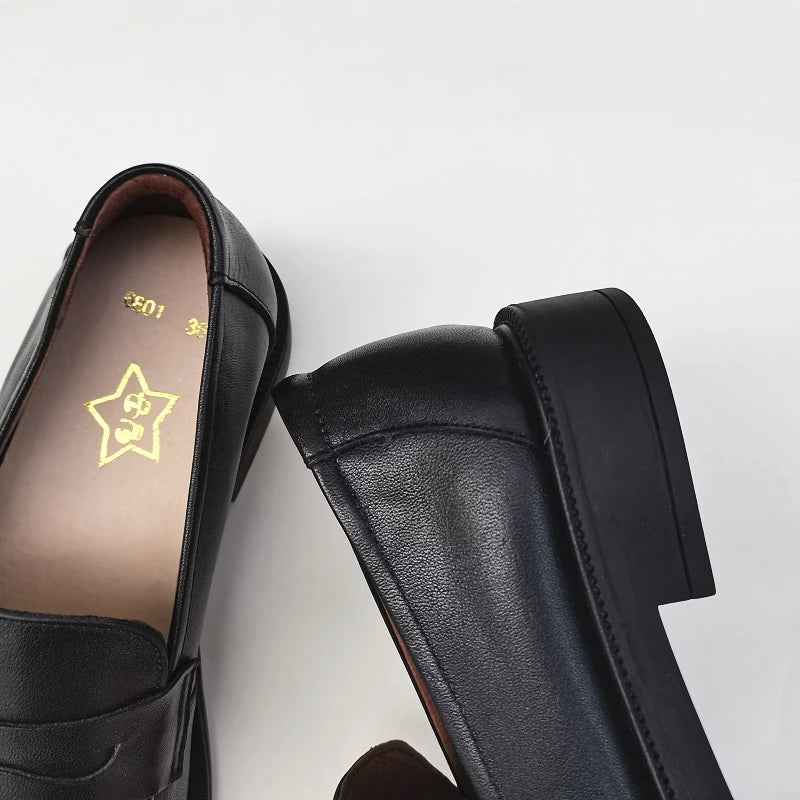 Careaymade-Women's Casual Shoes Slip on Oxford Shoes for Men Cowhide Leather shoes Male Work Shoes Spring Autumn Large size shoe