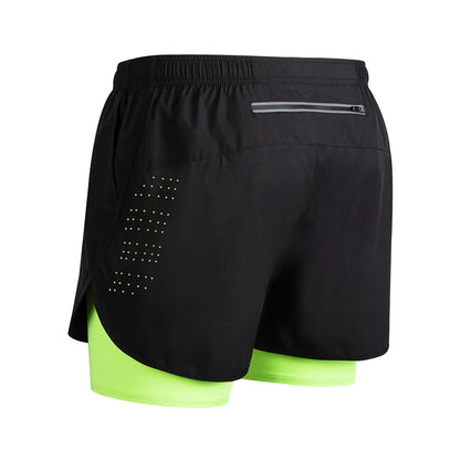 Men's Running Shorts 2025 New Release Gym Fitness 2-in-1 Exercise Summer Quick Dry Trendy Personalized Running Shorts