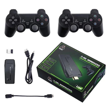 2025 NEW Video Game Consoles Built-in 10000 Retro Games Stick 2.4G Wireless Controller Mini Family 4k TV Video Gamestick For Kid
