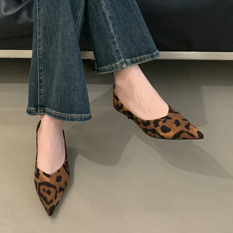 Bailamos Autumn Pointed Toe Women Sandals Sexy Shallow Slip On Pumps Shoes Fashion Thin High Heel Ladies Elegant Dress Shoes