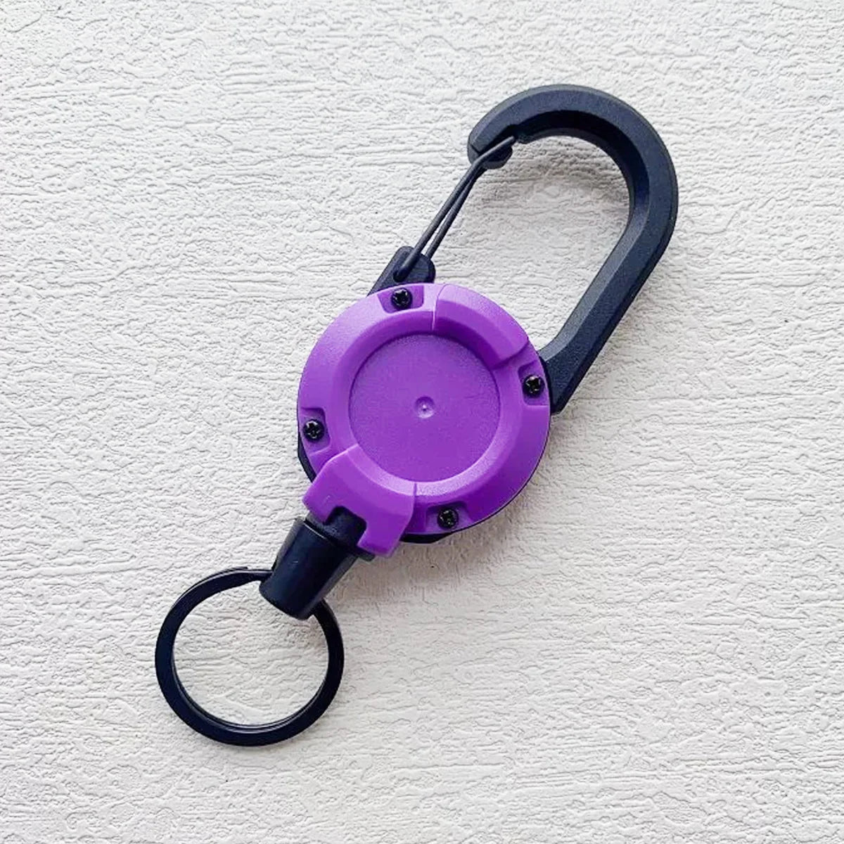 1/3Pcs Automatic Retractable Wire Rope Antitheft Easy-to-pull Buckle Rope Elastic Keychain Sporty Retractable Key Ring Anti Lost