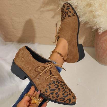 Plus Size Women's Shoes Spring Autumn New Style European Fashion Casual Front Lace Up Platform Shoes Rubber Sole Retro Design