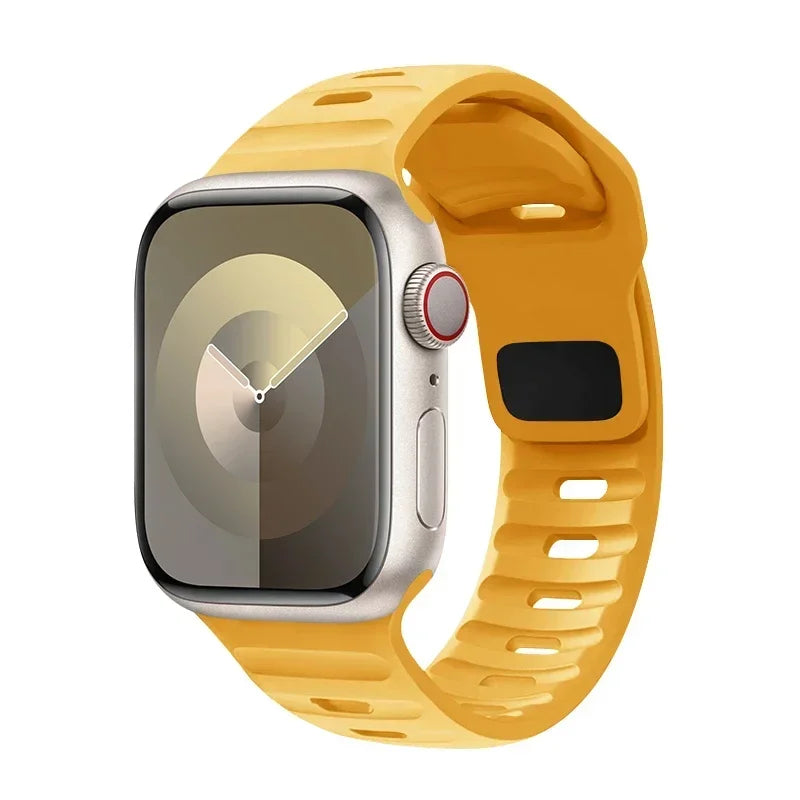 Silicone Sport Strap For Apple Watch Band 49mm 45mm 44mm 42mm 40mm 41mm 38 correa bracelet iwatch Series 9 8 7 6 5 4 3 se ultra