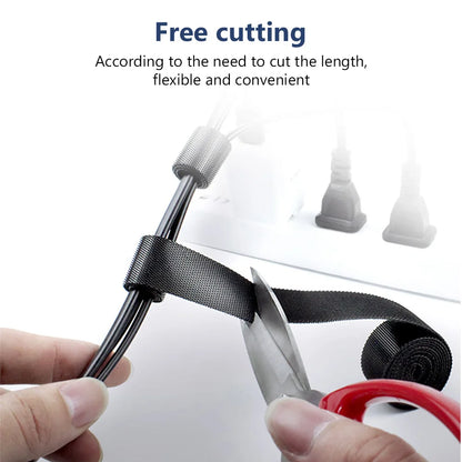 Toocki 5m Organizer Cable Management Tearable Organizador Cables 10mm Width Winder Ties Phone Accessories Wire Cord Organizer