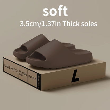 Coconut Slippers Cloud Thick-soled Sandals Summer Fashion Soft Bottom Beach Men Slippers Women's Sandals  EVA Slides