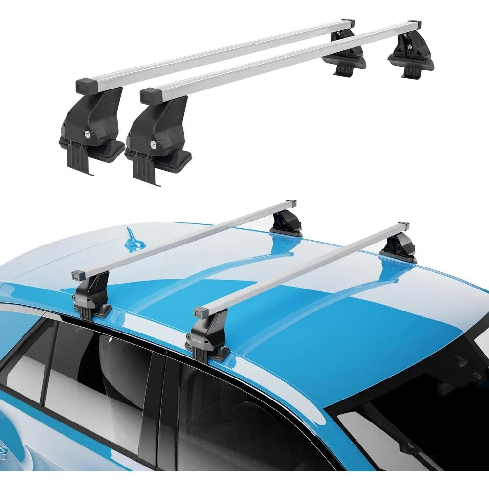 Smooth Roof Racks Cross Bars Carrier for Ford Fusion Sedan 2013-2020 Gray 2Pcs Anti-Theft for Travel Kayak Canoe Surf Ski Snowb