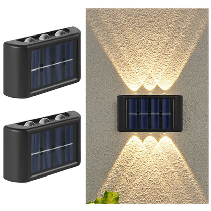 Solar LED Light, Outdoor Waterproof Wall Lamp, Dusk to Dawn Fence Lighting for Summer Garden Yard Porch Walkway Camping Home Dec