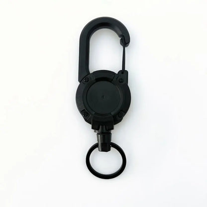 1/3Pcs Automatic Retractable Wire Rope Antitheft Easy-to-pull Buckle Rope Elastic Keychain Sporty Retractable Key Ring Anti Lost
