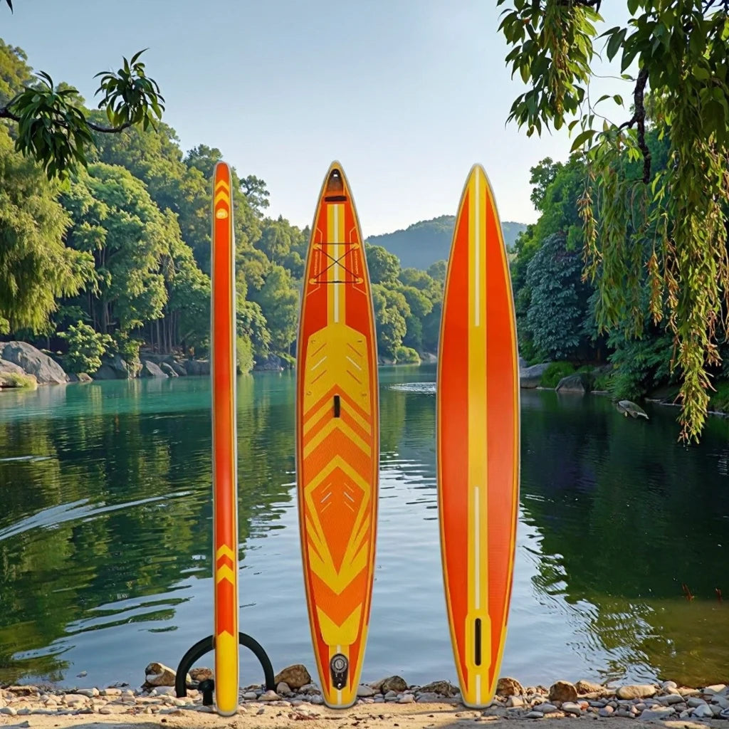 Good Quality Wholesale 2 Person Custom Drop Stitch Sea Kayak River Fishing Ocean Waters Inflatable Stand up Paddle Board