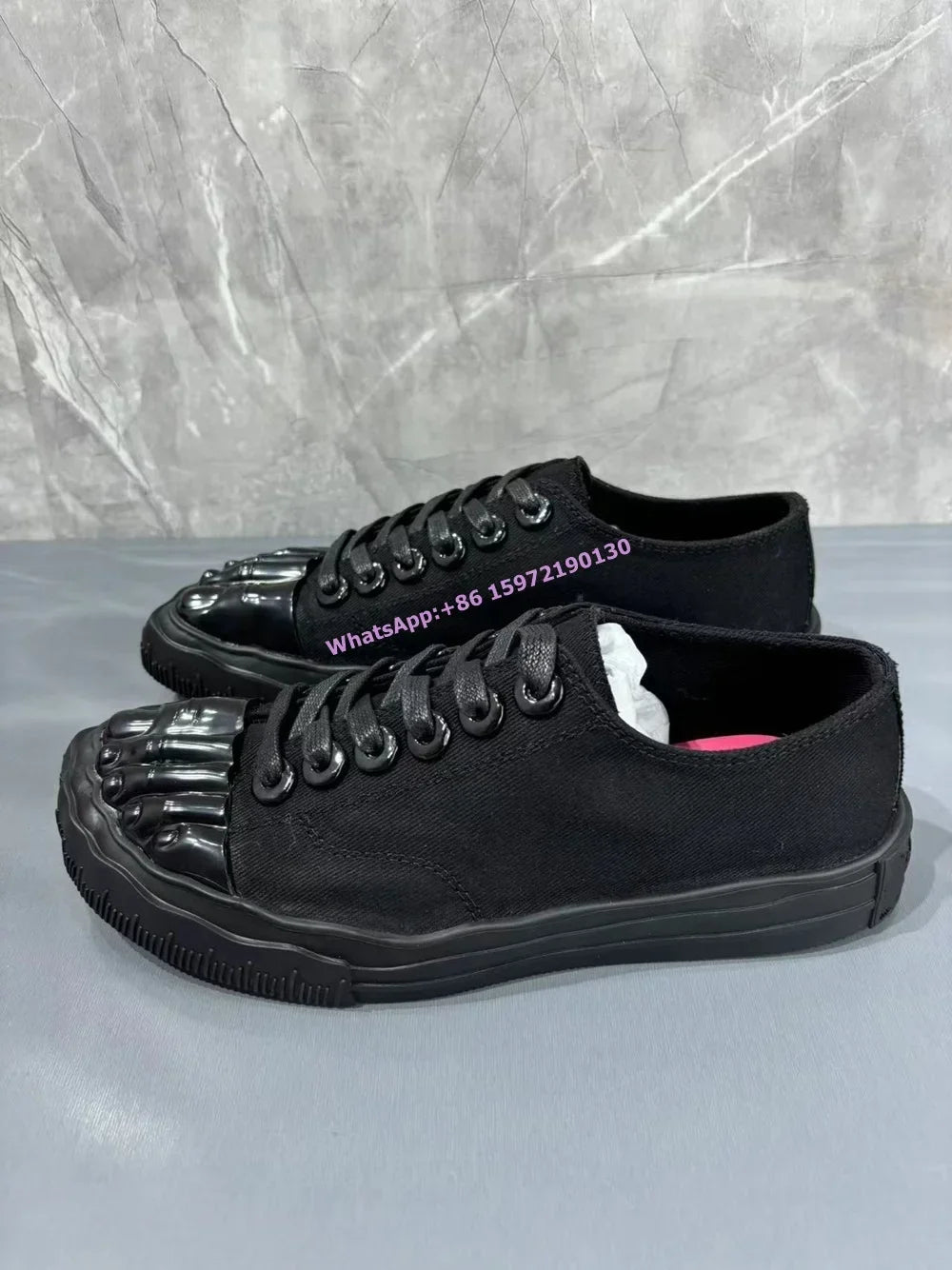 Five Finger Metal Toe Boots Mixed Color High Increase Cross Lace Up Mid Calf Boots Unique Gold Beige Sewing Fashion Women Shoes