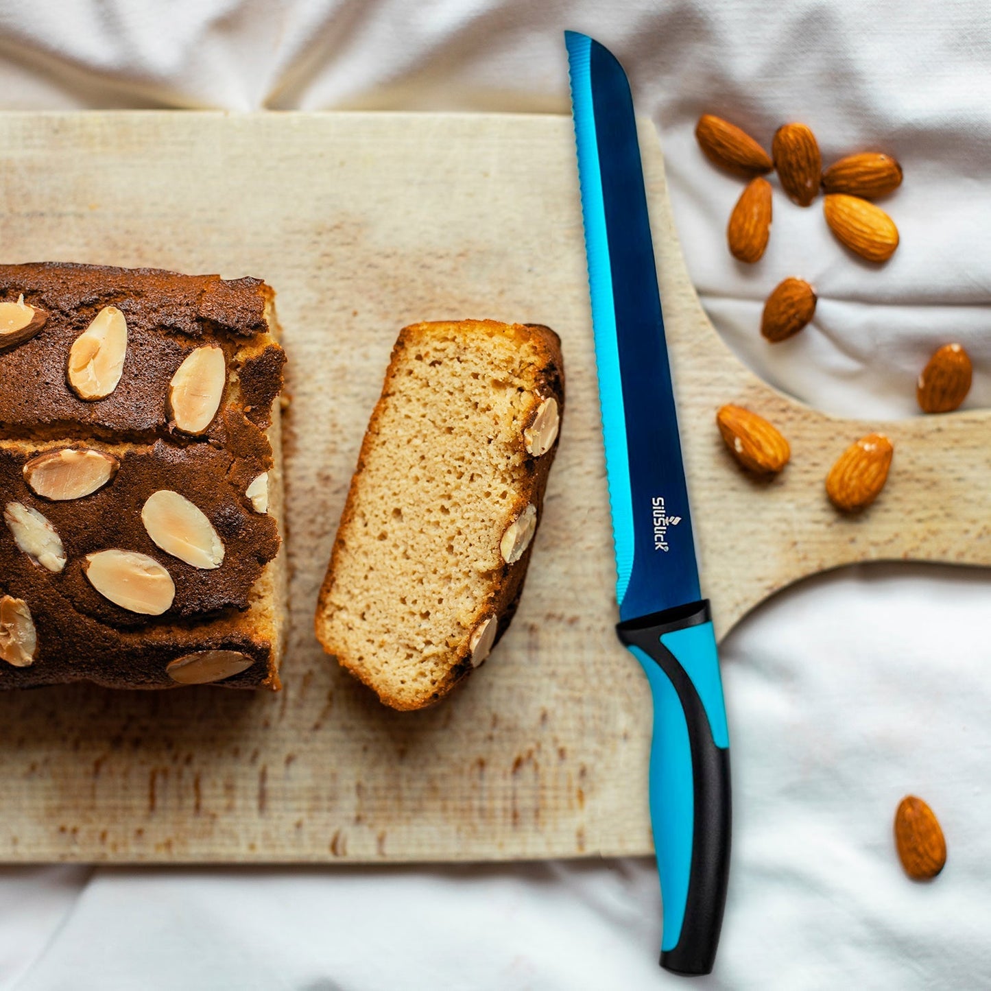 Kitchen Knife Set - Blue Handle | Blue Blade