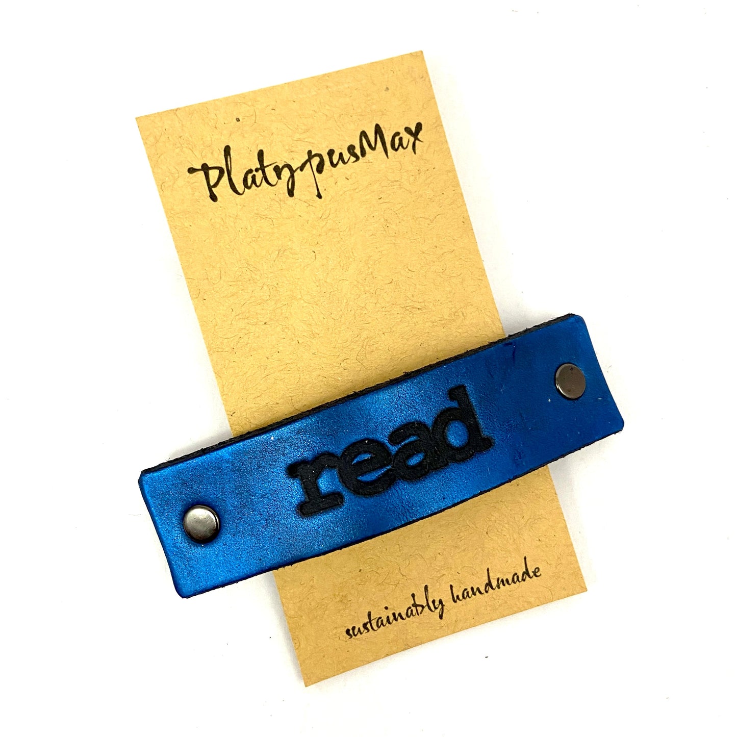 READ One Word Caption / Message Hair Clip Barrette-2