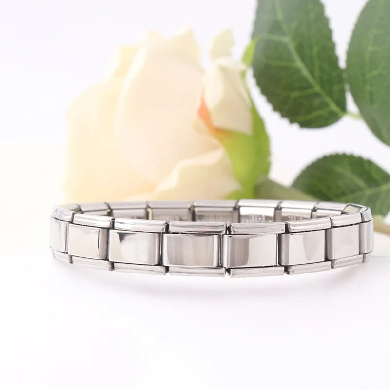 Product Name: Moonstone Stainless Steel Carving Bracelet  Material: Stainless steel  Size: 17.5 centimeters long  Color: Steel