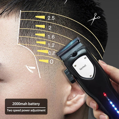 Kemei-Professional Hair Clipper Kit, Electric Shaver, Male Hair Cutting Machine, Men's Trimmer Machine, KM-2299, KM-2026,KM-5083