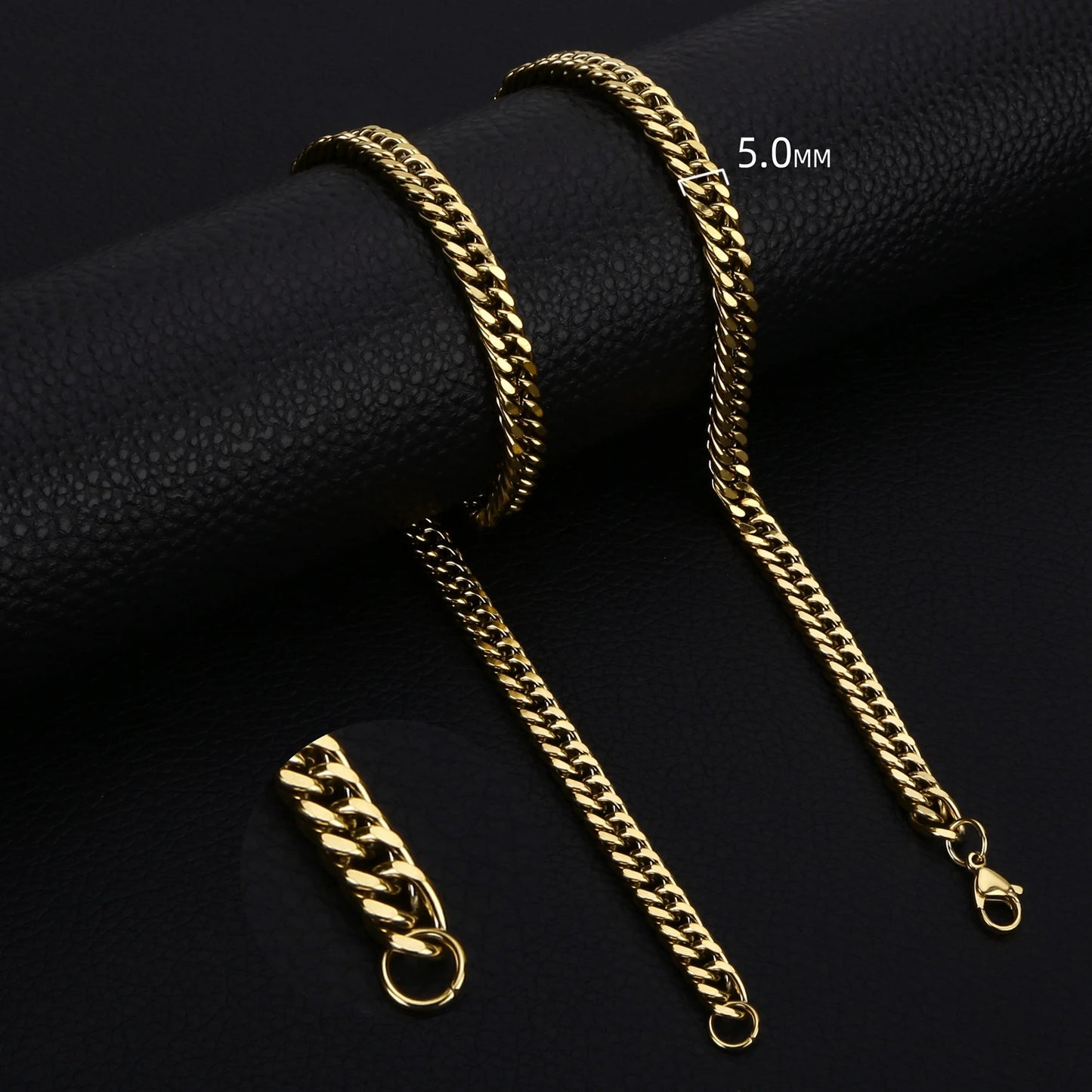 3.5-7MM Wide Stainless Steel Necklaces For Men Punk Cuban Link Chain Choker Women Hip Hop Fashion Party Jewelry Accessories