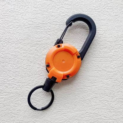 1/3Pcs Automatic Retractable Wire Rope Antitheft Easy-to-pull Buckle Rope Elastic Keychain Sporty Retractable Key Ring Anti Lost