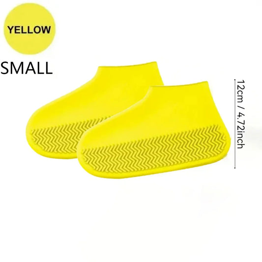 Waterproof Silicone Shoe Covers Protector Anti-Slip Boot For Outdoor Rainy Day Reusable Non-Slip Wear-Resistant Rain Shoe Covers
