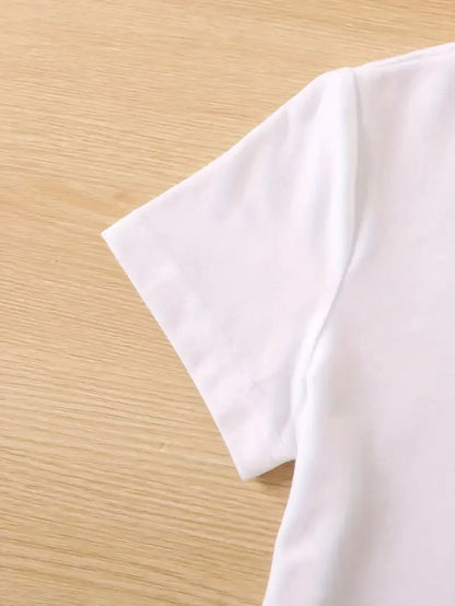 Summer New 90 's Leopard Heartbeat Short Sleeve Print Clothing Women's T-Shirt Harajuku Graphic Clothing Women's Top Tee