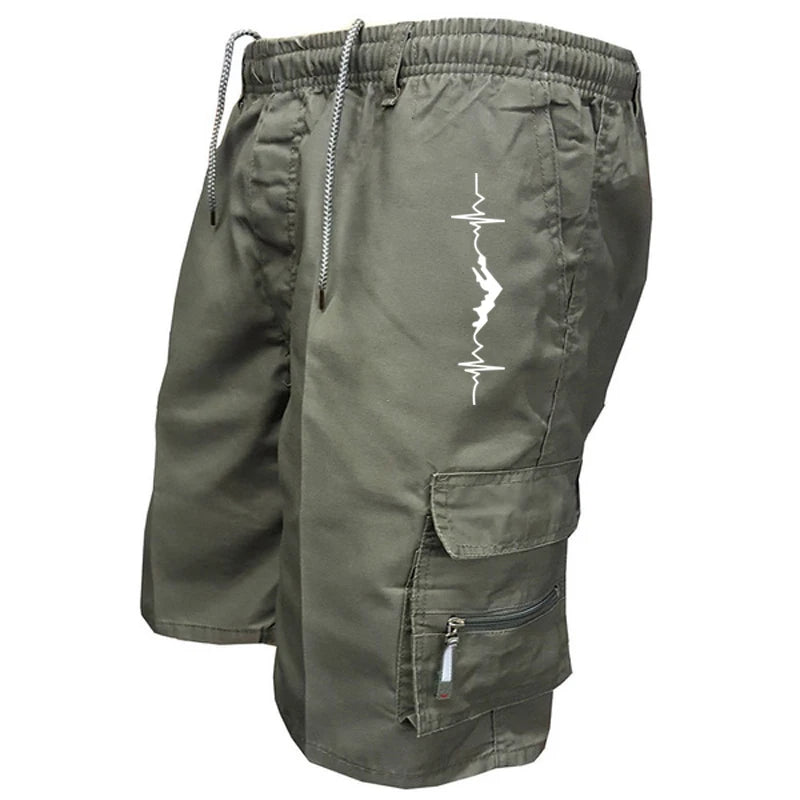 Men's Cargo Shorts Loose Casual Jogging Sweatpants Outdoor Summer Short Pants Sports Camouflage Trousers Work Hiking Short Pants