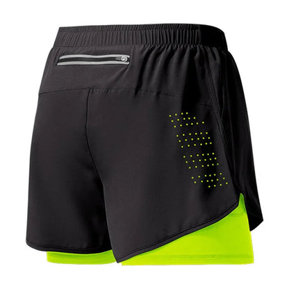 Men's Running Shorts 2025 New Release Gym Fitness 2-in-1 Exercise Summer Quick Dry Trendy Personalized Running Shorts