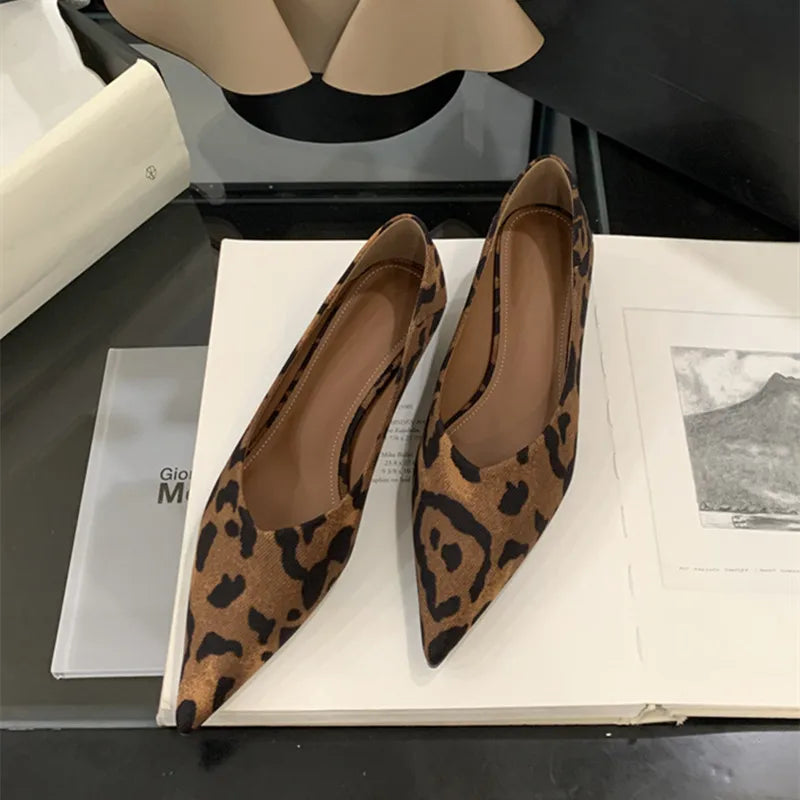 Bailamos Autumn Pointed Toe Women Sandals Sexy Shallow Slip On Pumps Shoes Fashion Thin High Heel Ladies Elegant Dress Shoes