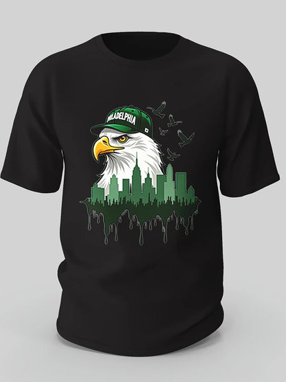 Vintage Philadelphia Football_00001-T-shirt Funny pattern, four seasons can wear 220g