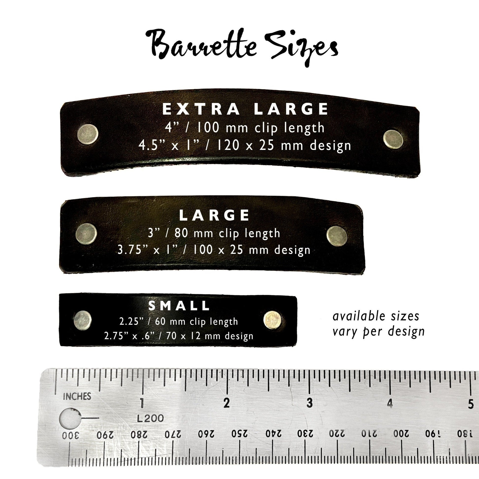 Green & Silver Embossed Leaves Barrette and Earring Gift Set-2