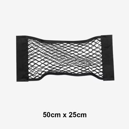 Car Back Rear Trunk Organizer Net Mesh Seat Elastic String Magic Sticker Universal Storage Bag Pocket Auto Accessories Put Paper