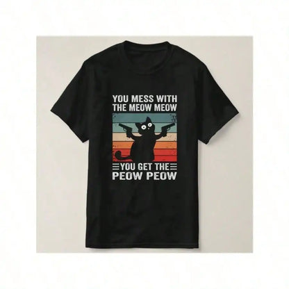 Funny Cat Cat Pattern T-Shirt