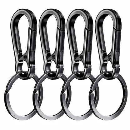 4Pcs Carabiner Clip Keychain Metal Carabiner Shape Key Ring Keyring Key Holder Clips Hook Holder Organizer for Car Keys Finder f