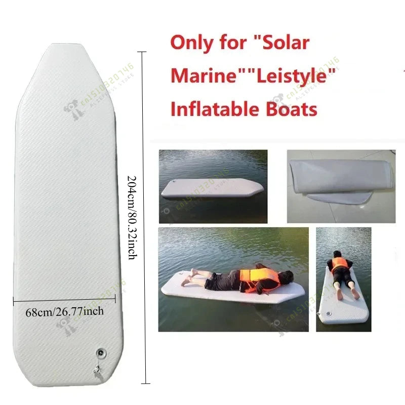 2023 New Multi-Size Air Deck Only for Solar Marine 175-360cm Inflatable Boats Thickened PVC Air Bottoms Floor for Kayak