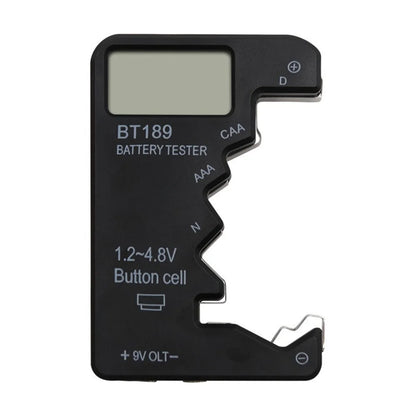 BT189 9V Battery Tester AA AAA Universal Digital Battery Tester Coin Cell Battery Tester Electricity Testing Tools