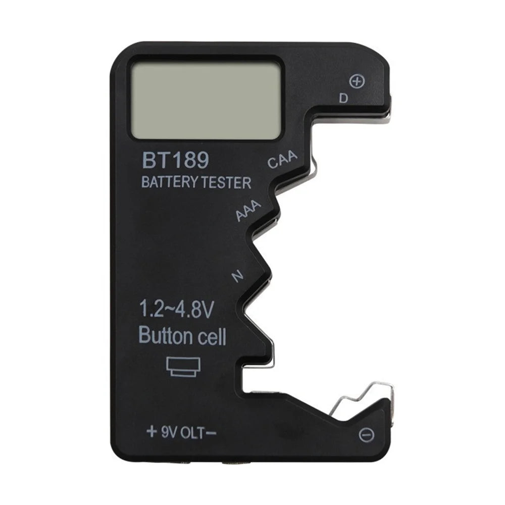 BT189 9V Battery Tester AA AAA Universal Digital Battery Tester Coin Cell Battery Tester Electricity Testing Tools