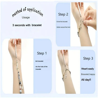 Help Wear Bracelet Tool Partner Jewelry Helper Fastening Aid Quickly Unfasten Hooking Equipment Pliers Clasps Ties Zipper Craft