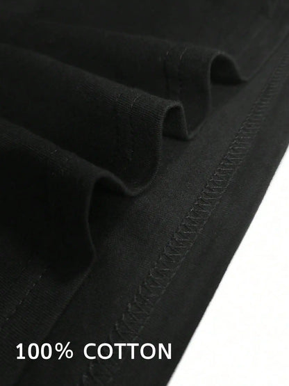 Shih Tzu Trick Graphic T-Shirt, 100% Cotton Crew Neck Tee, Casual Short Sleeve Pullover with Di