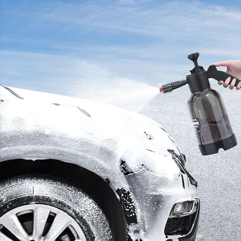 SEAMETAL 2L Car Wash Spray Bottle Foam Sprayer Hand Pump Foam Sprayer Car Air Pressure Spray Washer Auto Window Cleaning Tools
