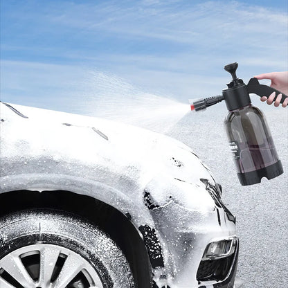 SEAMETAL 2L Car Wash Spray Bottle Foam Sprayer Hand Pump Foam Sprayer Car Air Pressure Spray Washer Auto Window Cleaning Tools
