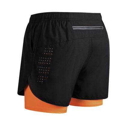 Men's Running Shorts 2025 New Release Gym Fitness 2-in-1 Exercise Summer Quick Dry Trendy Personalized Running Shorts
