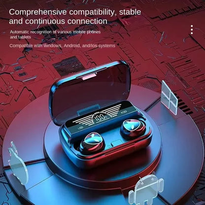 TWS Earbuds TWS Earphone Intelligente Touch Control Wireless Bluetooth-compatible Headphones Waterproof LED Display With Mic