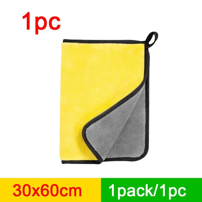 Cars Wash Microfiber Towel 30x30/60CM Car Cleaning Drying Cloth Hemming Cars Care Cloth Detailing Car Wash Towel