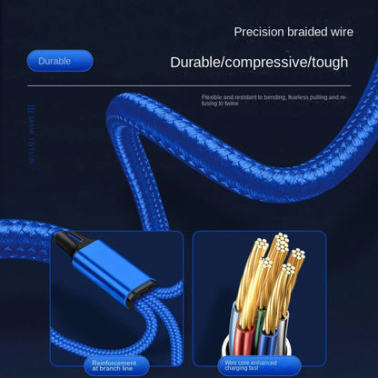 Clearance_Type-c Three-in-one Charging Line PD One-minute Three-vehicle Fast Charging Line_Continuous updates