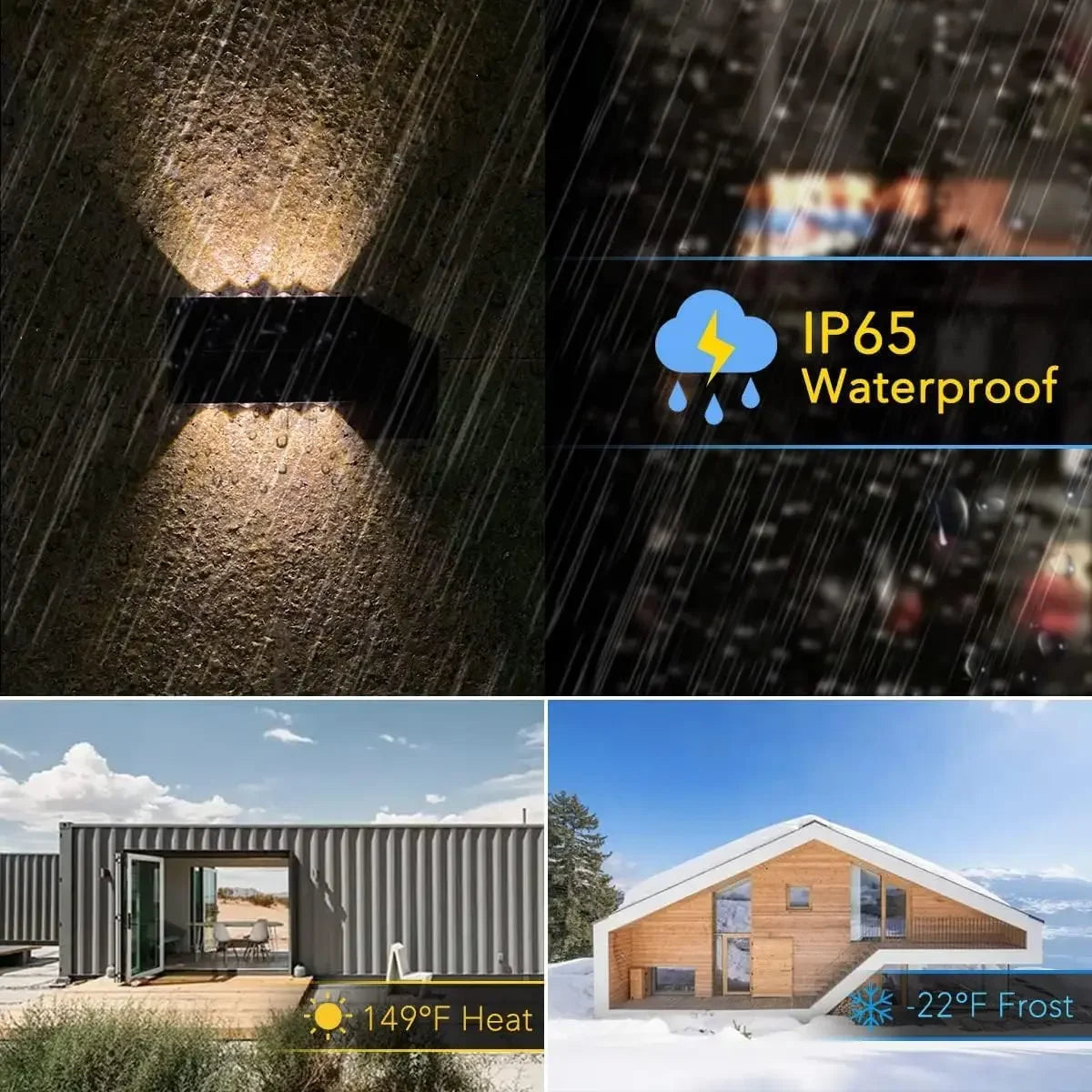 Solar LED Light, Outdoor Waterproof Wall Lamp, Dusk to Dawn Fence Lighting for Summer Garden Yard Porch Walkway Camping Home Dec