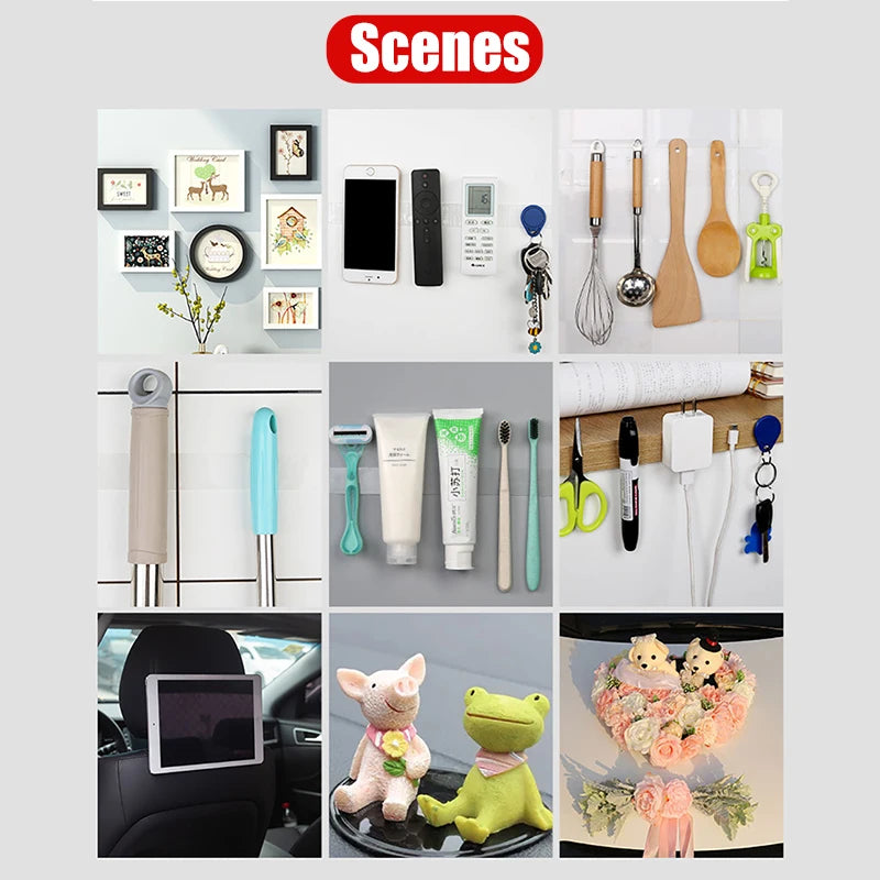 SEAMETAL Super Strong Double Sided Adhesive Tape Washable Reusable Transparent Double Tape No Trace Sticker for Car Home Office