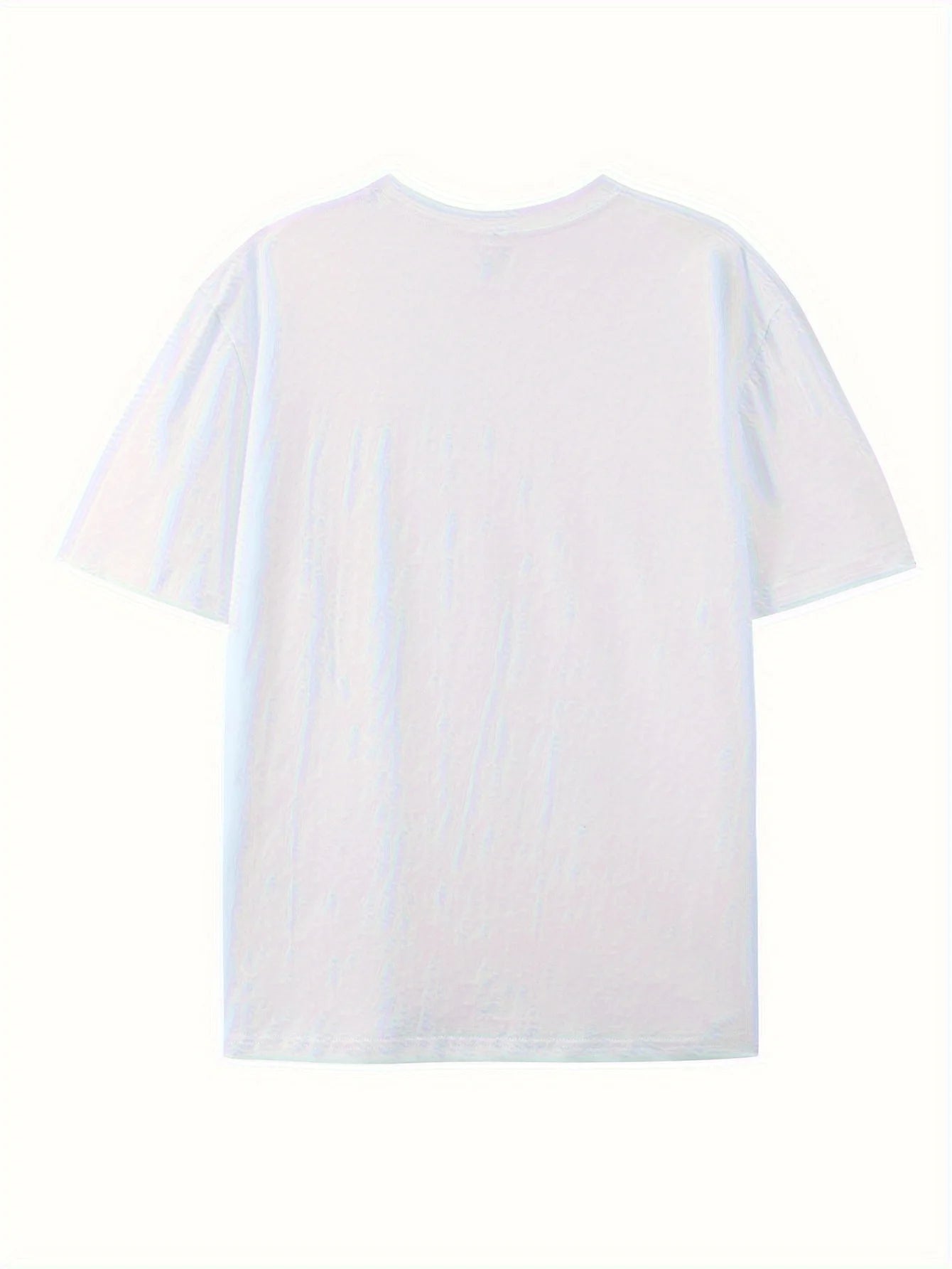 Men's 100% Cotton Crew Neck T-Shirt with "JESUS" Print, Casual Sports Style, Breathable Knit Fabric