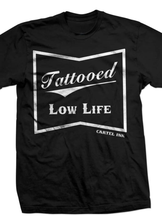 Cuttle Ink Tattoo Low Life Men'S T-shirt