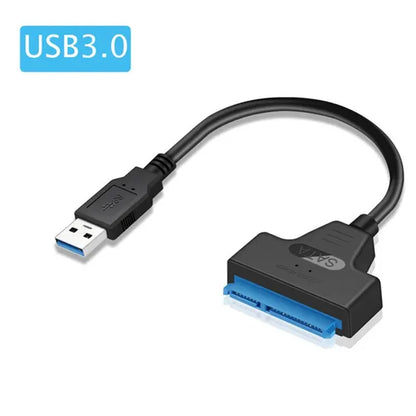 USB 3.0 to SATA  Adapter Cable Support 22 Pin 2.5 Inch External HDD SSD Hard Disk Drive Cable
