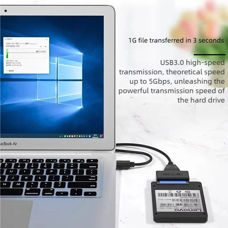 USB 3.0 to SATA  Adapter Cable Support 22 Pin 2.5 Inch External HDD SSD Hard Disk Drive Cable
