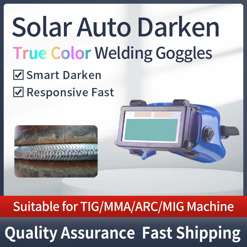 Solar Auto Darkening True Color Welding Mask Welding Helmet Eyes Goggle/Welder Glasses Arc Protection Helmet for Welding Machine