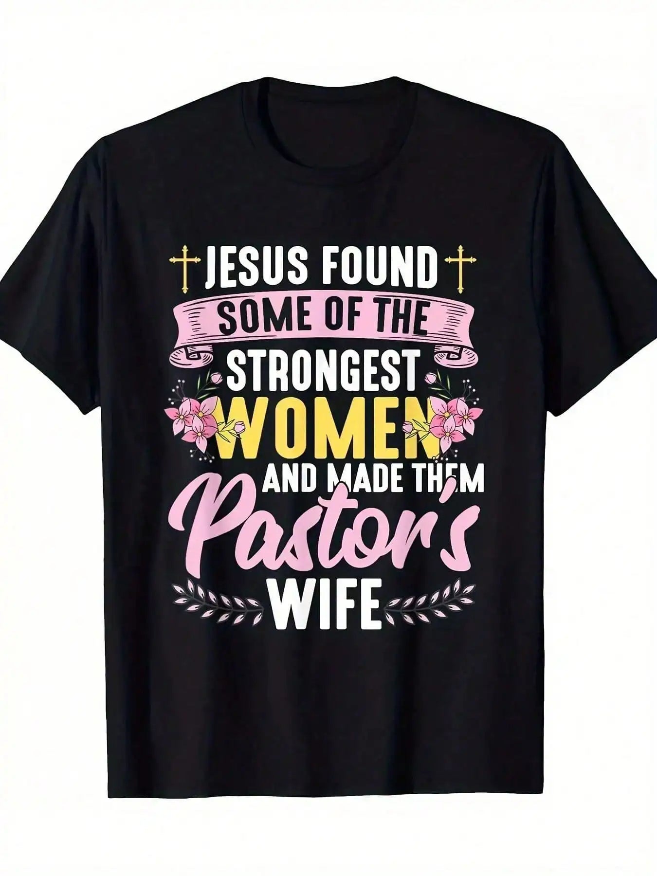 100% Cotton Pastor Wife Thanks Church Christian Gift T-shirt - 220g - Best